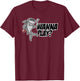 Wanna play Octopush shark funny underwater hockey player T-Shirt - T-Shirt | Maroon