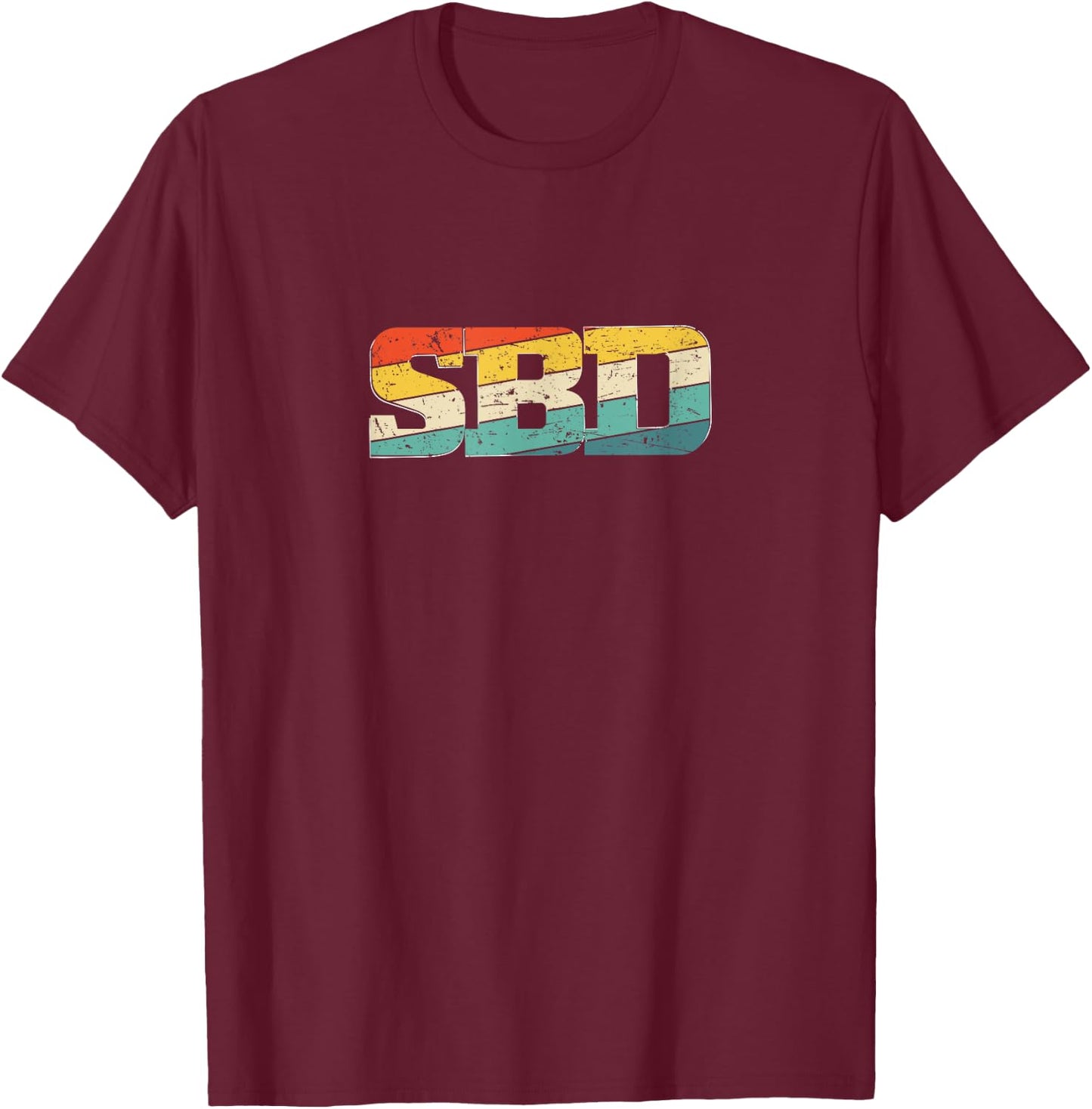 SBD / Squat Bench Deadlift / Powerlifting T-Shirt - T-Shirt | Maroon