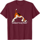 Downward Facing Human | Funny Yoga T-Shirt - T-Shirt | Maroon