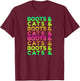 Edm Rave Shirt | Boots And Cats Gift T-Shirt - T-Shirt | Maroon