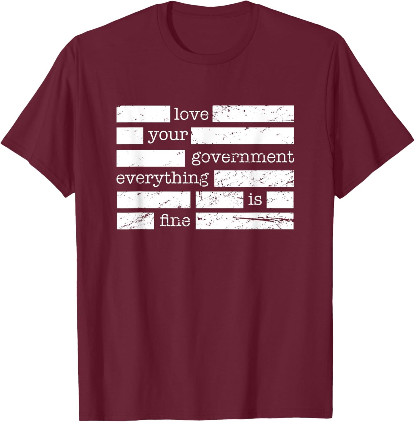 Redacted Conspiracy Theorist T-Shirt - T-Shirt | Maroon