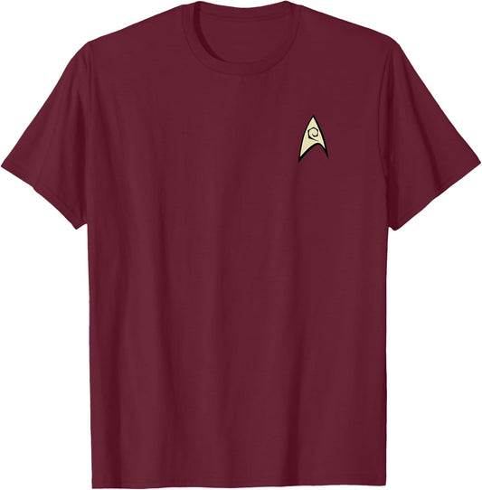 Star Trek Engineering Uniform T-Shirt - T-Shirt | Maroon