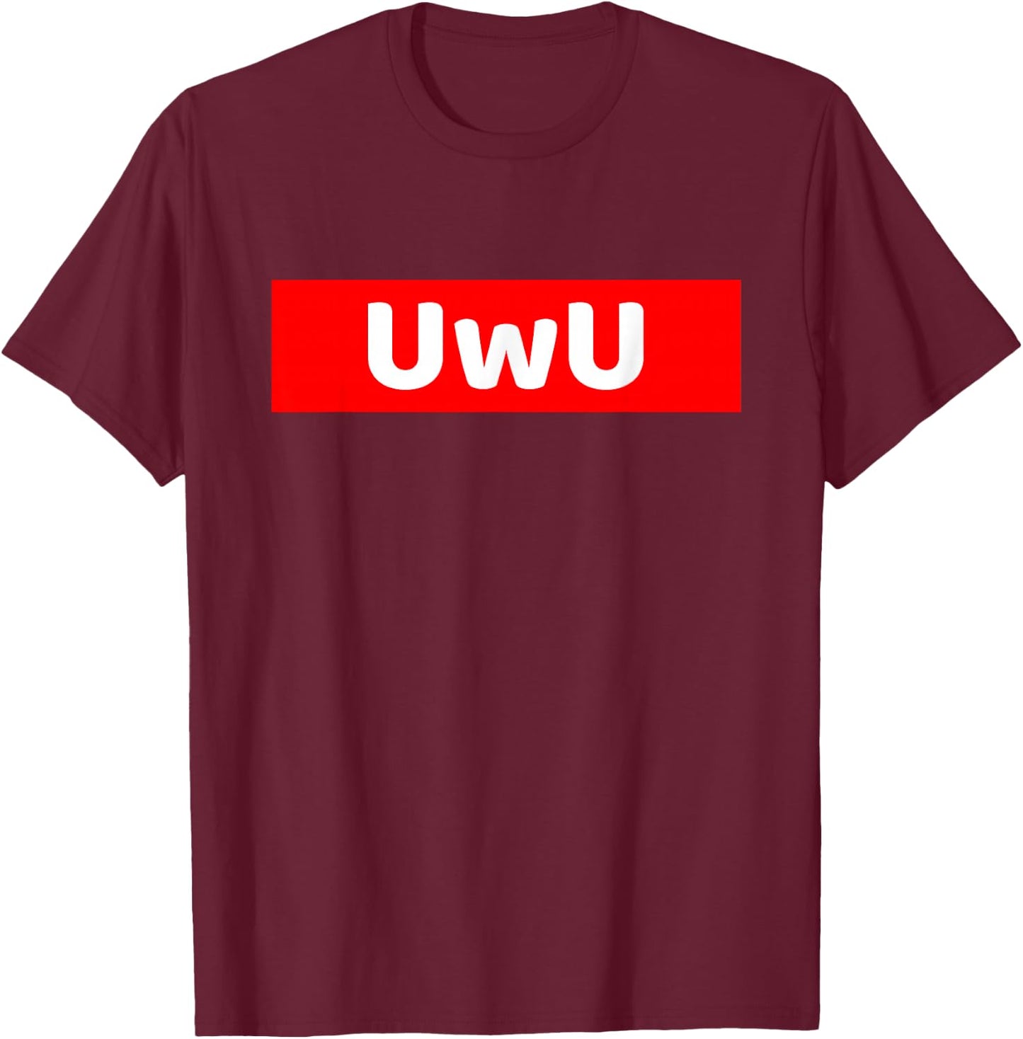 UwU Anime T-Shirt - T-Shirt | Maroon