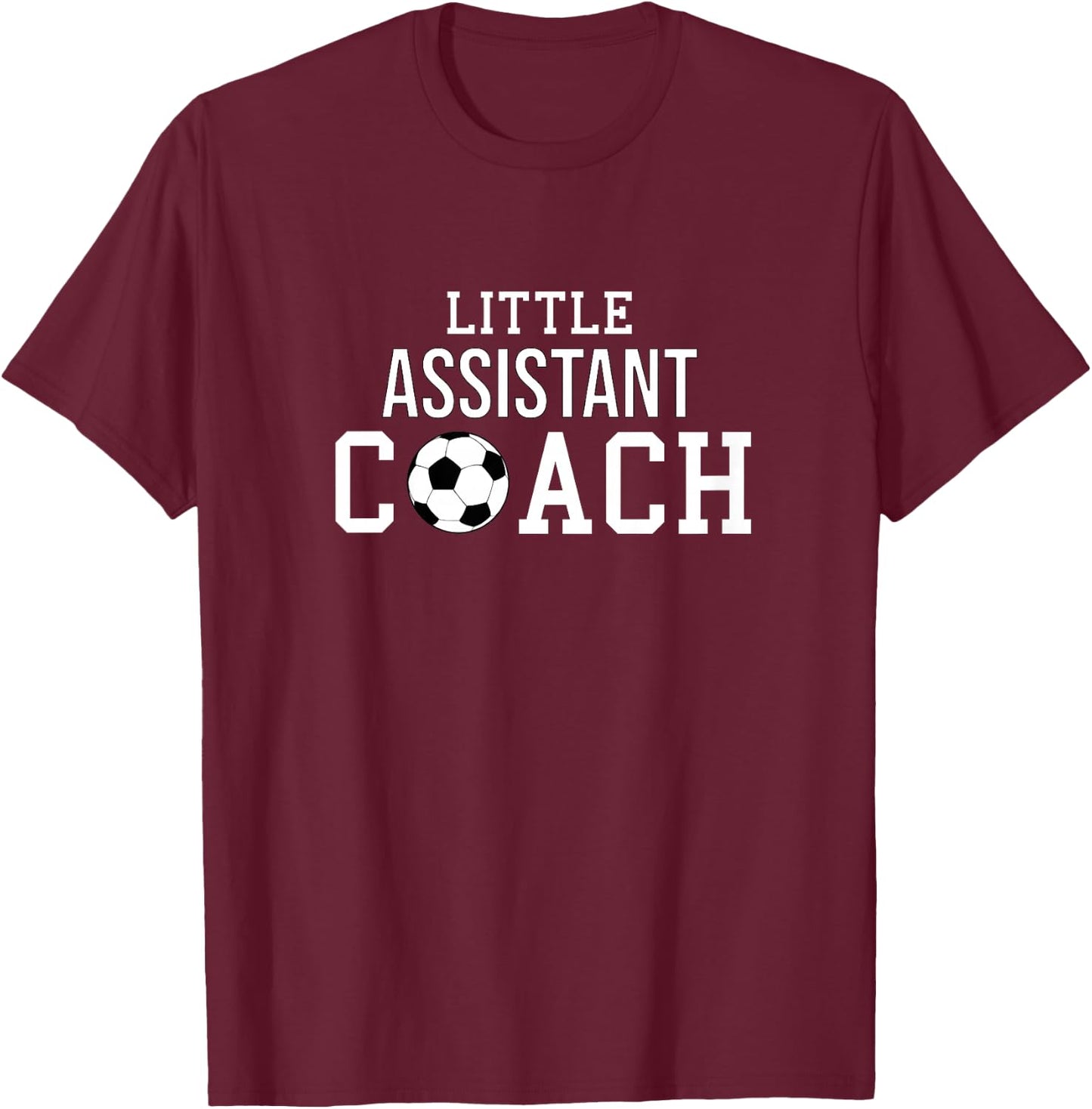 Soccer Coach Shirt - Little Assistant Coach Child Helper T-Shirt - T-Shirt | Maroon