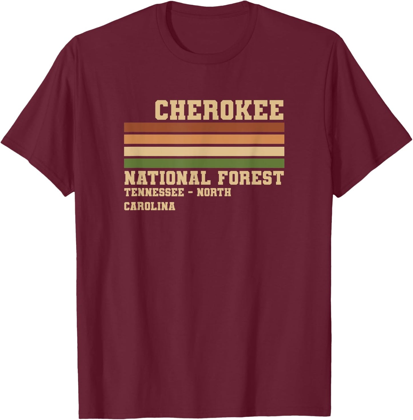 Cherokee National Forest T-Shirt - T-Shirt | Maroon