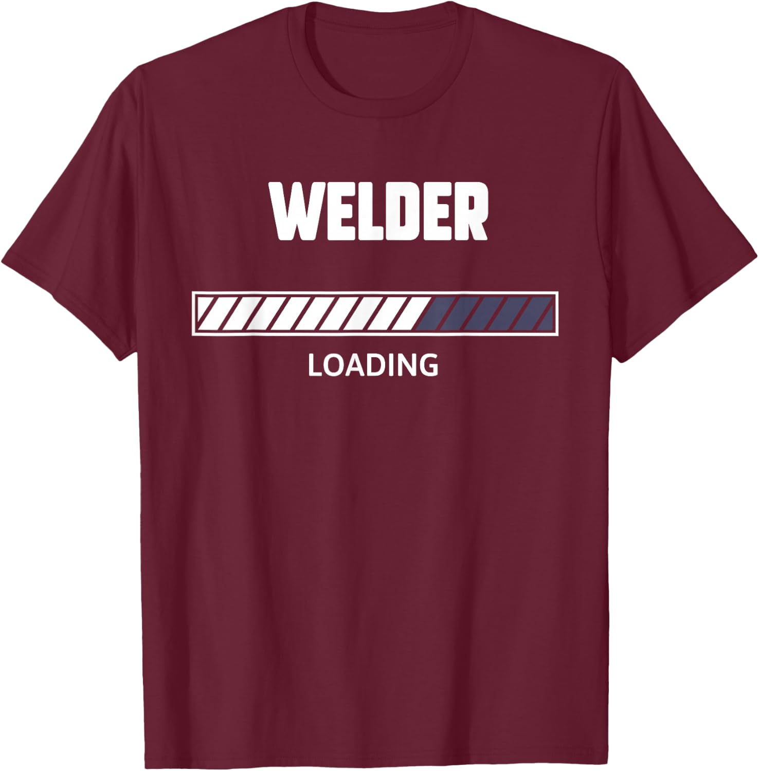 Future Welder Funny Welder Loading T-Shirt - T-Shirt | Maroon