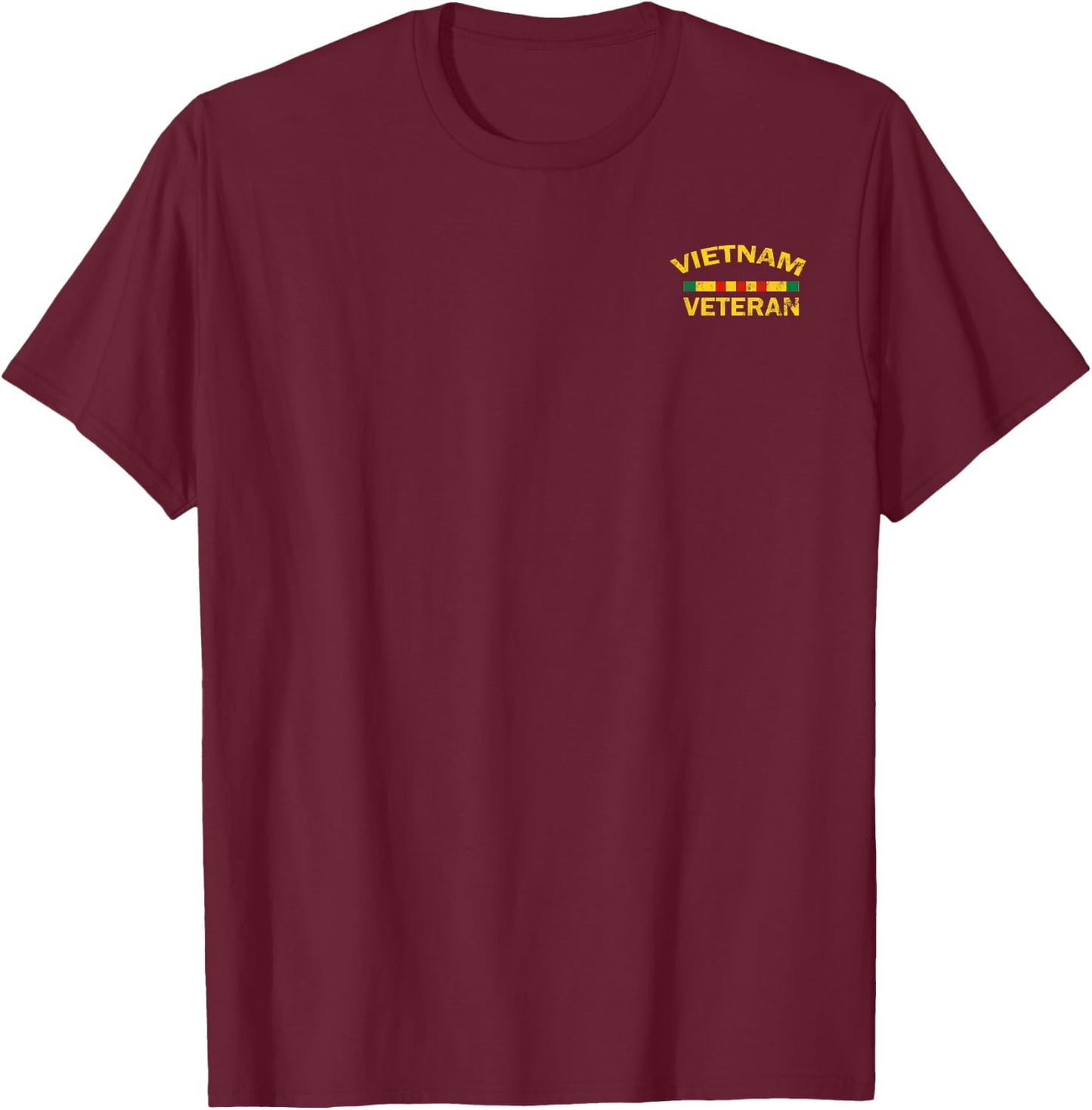 U.S Army Vietnam Veteran Vintage USA Soldier Vietnam War T-Shirt - T-Shirt | Maroon