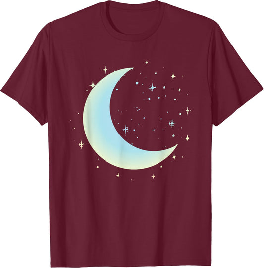 Pastel Moon Kawaii Pastel Goth T-Shirt - T-Shirt | Maroon