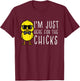 Im Just Here For The Chicks Cute Easter Boys Kids Toddler T-Shirt - T-Shirt | Maroon