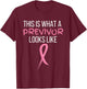 This is what a previvor looks like T-Shirt - T-Shirt | Maroon