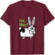 Funny Cow Bunny Um Moo Silly Apparel T-Shirt - T-Shirt | Maroon