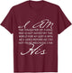 I Am His Daughter of a King Inspiring Faith Christian Women T-Shirt - T-Shirt | Maroon