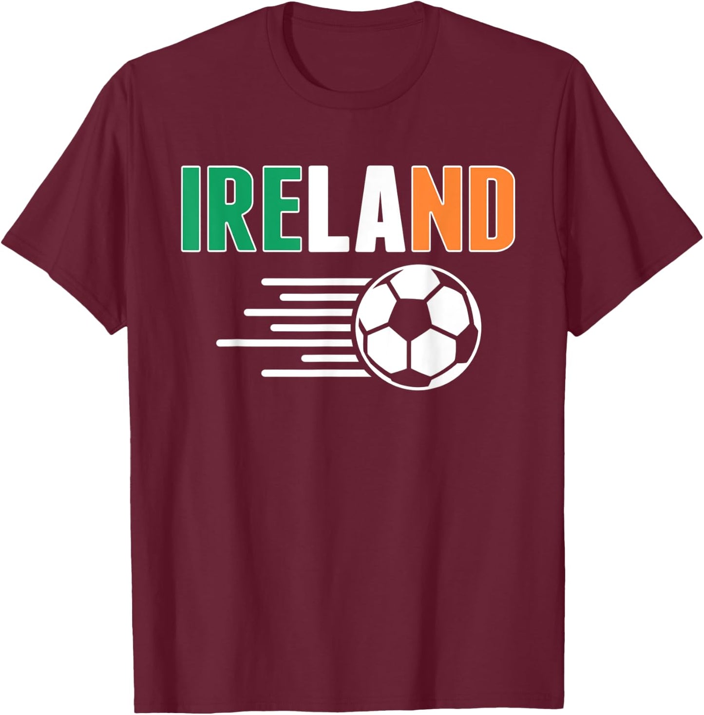 Proud Ireland Soccer Fans Jersey - Support Irish Football T-Shirt - T-Shirt | Maroon