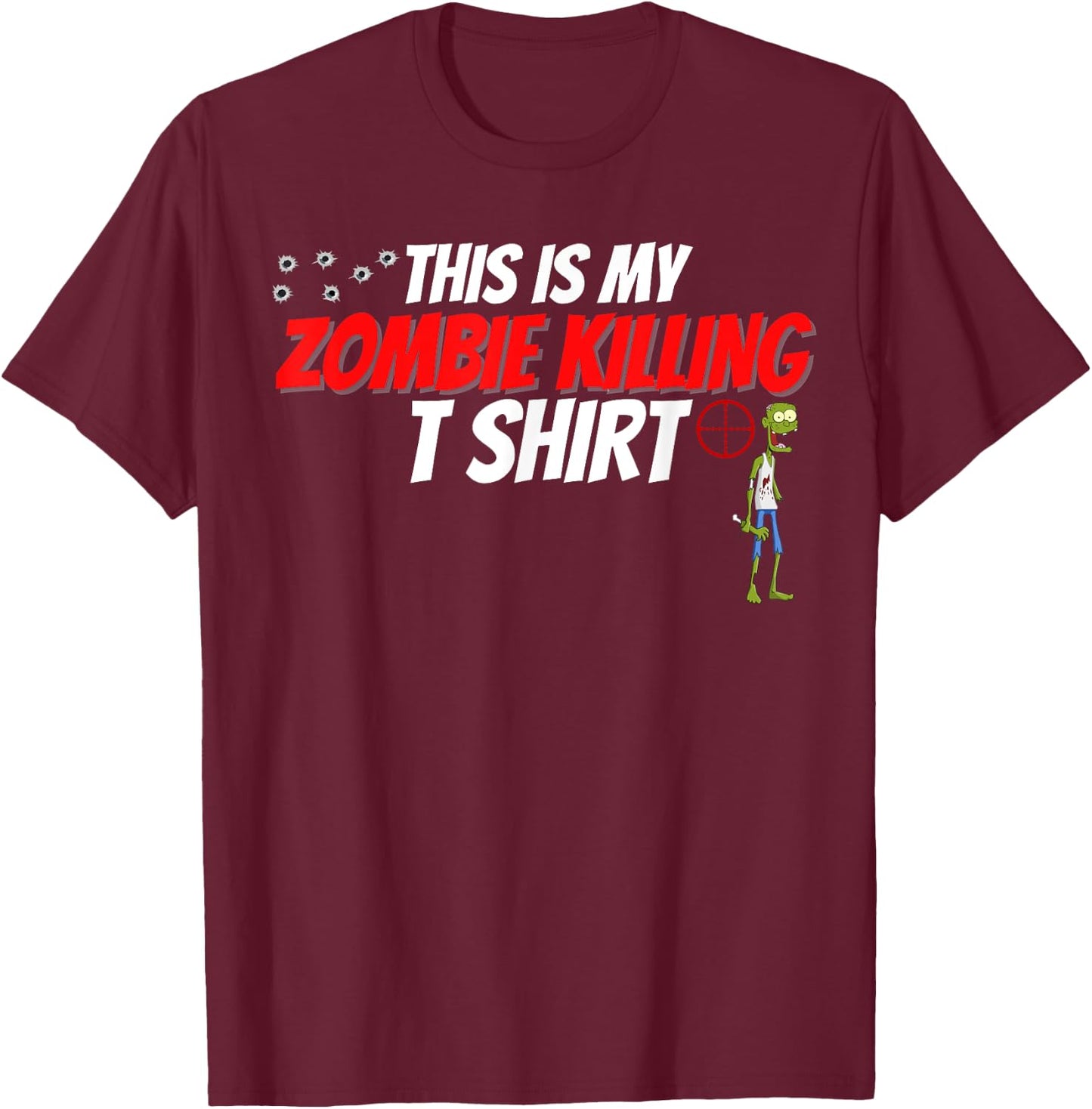 Zombie Outbreak Response Team Undead Zombie Apocalypse T-Shirt - T-Shirt | Maroon