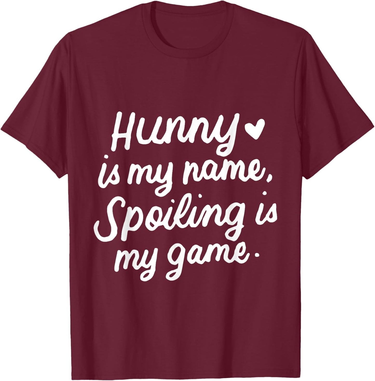 Hunny Is My Name Funny Gifts for Grandma Grandmother T-Shirt - T-Shirt | Maroon