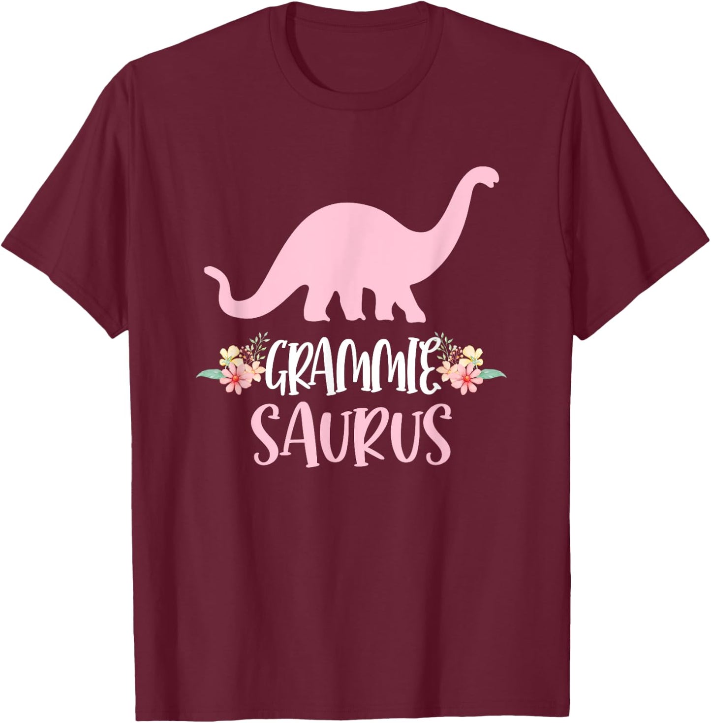 Grammie Saurus Grandma Mother's Day Thanksgiving Christmas T-Shirt - T-Shirt | Maroon