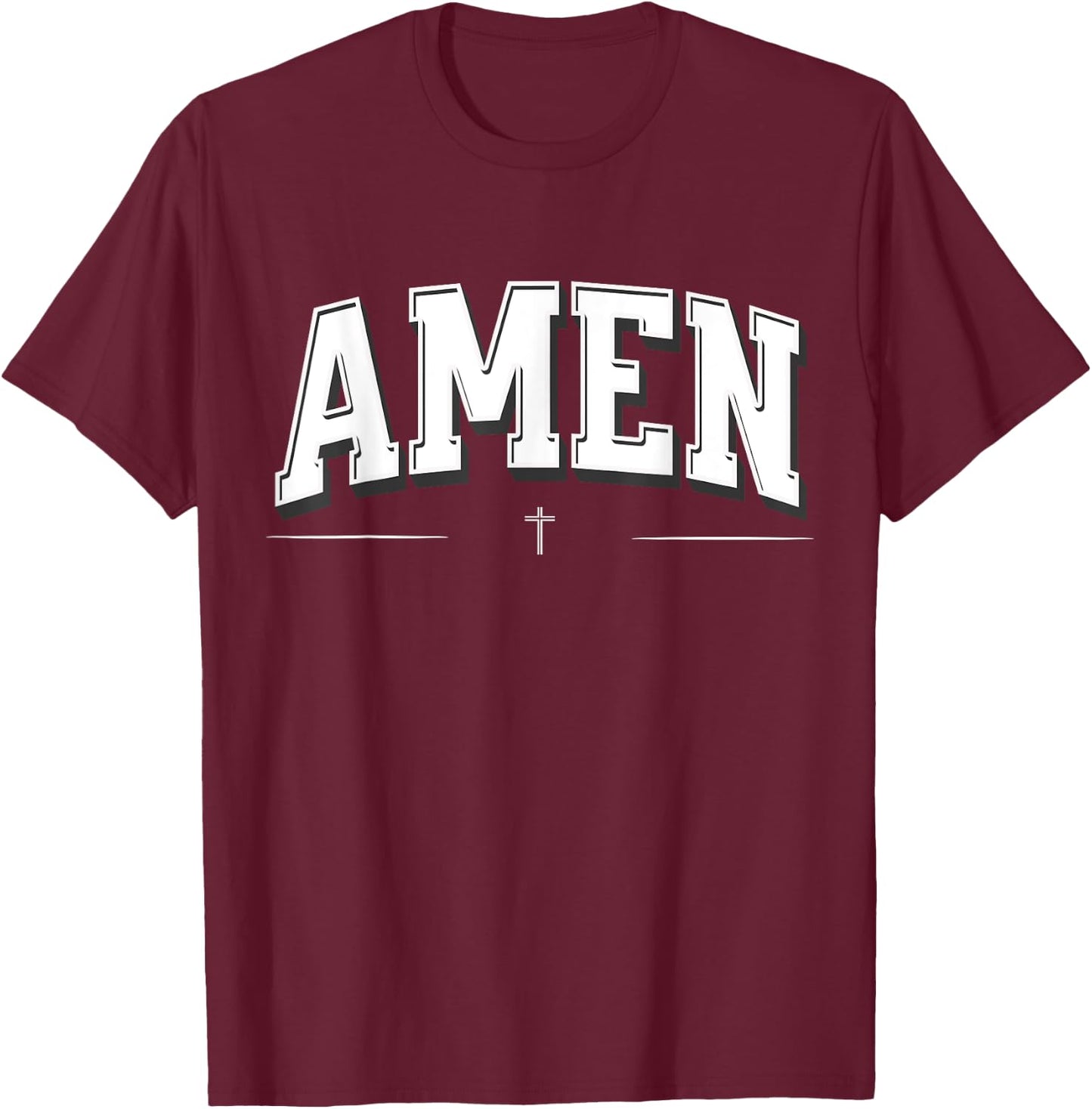 Christian shirts , AMEN T-Shirt - T-Shirt | Maroon