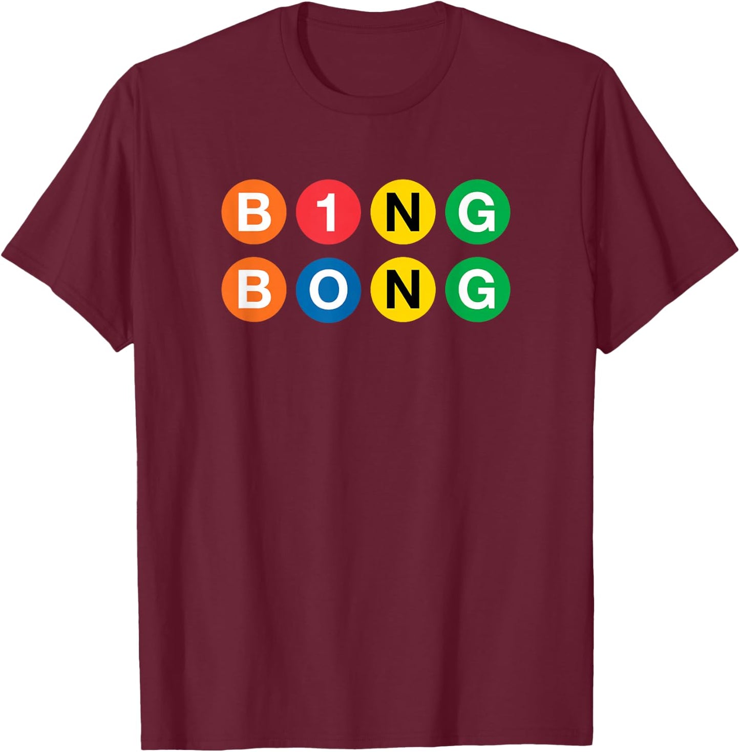 Bing Bong // Funny NYC T-Shirt - T-Shirt | Maroon