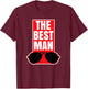Best Man Cool Wedding Party Gift Groom Shirt T-Shirt - T-Shirt | Maroon