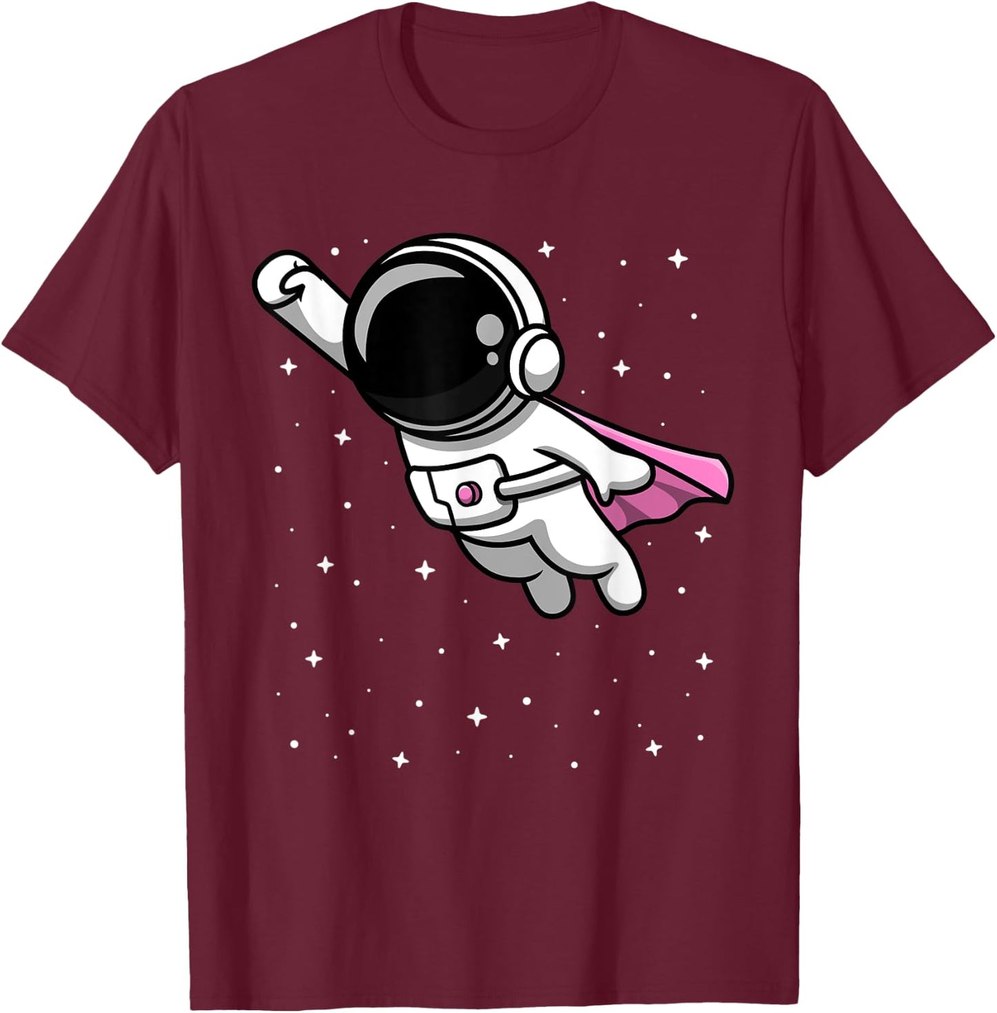 Future Astronaut Shirt Girl Cute Space Lover Gift Super Hero T-Shirt - T-Shirt | Maroon