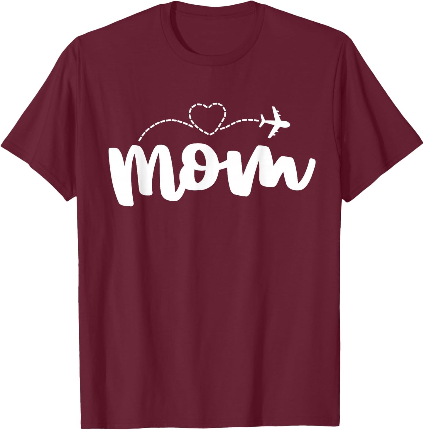 Mom Flight Attendant Shirts Cabin Crew Gift Mothers Day T-Shirt - T-Shirt | Maroon