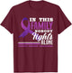 In This Family Nobody Fights Alone Crohn's Disease Awareness T-Shirt - T-Shirt | Maroon