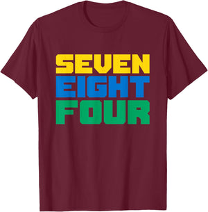 St. Vincent And The Grenadines - 784 T-Shirt - T-Shirt | Maroon