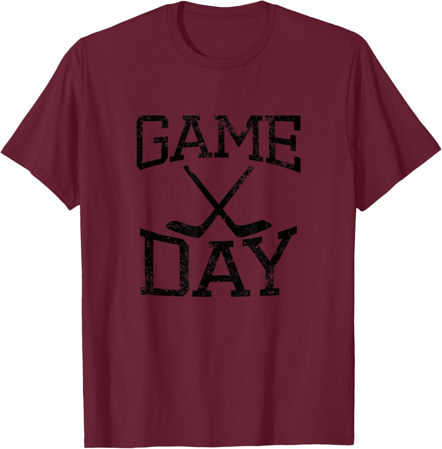 Game Day Hockey Season T-Shirt - T-Shirt | Maroon