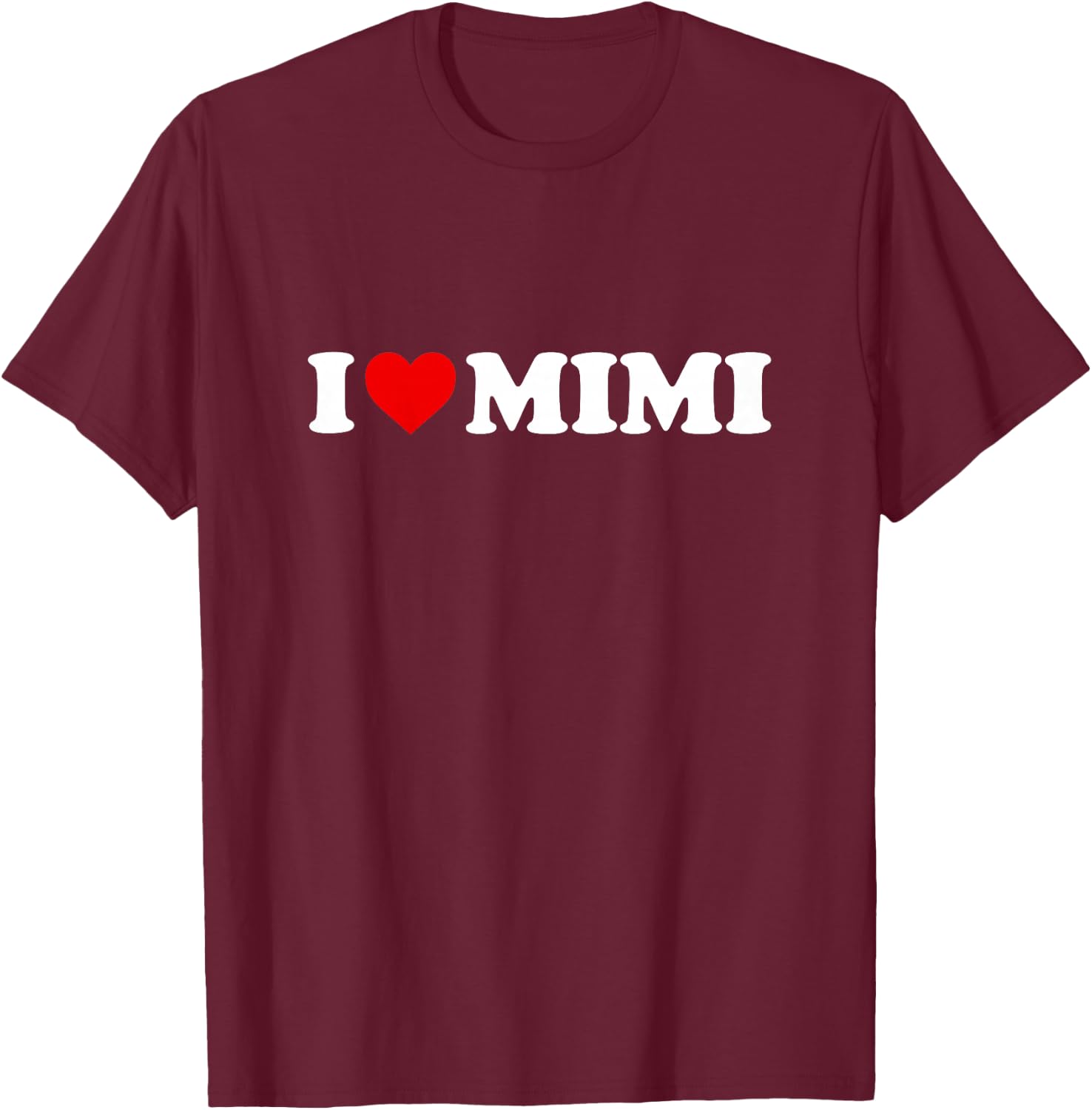 I Love Mimi Design For Boy Girl Toddler Children Youth T-Shirt - T-Shirt | Maroon