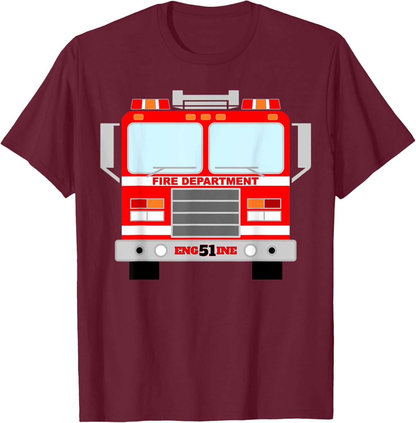 Fire Truck Halloween Costume Pretend I'm a Fire Truck T-Shirt - T-Shirt | Maroon