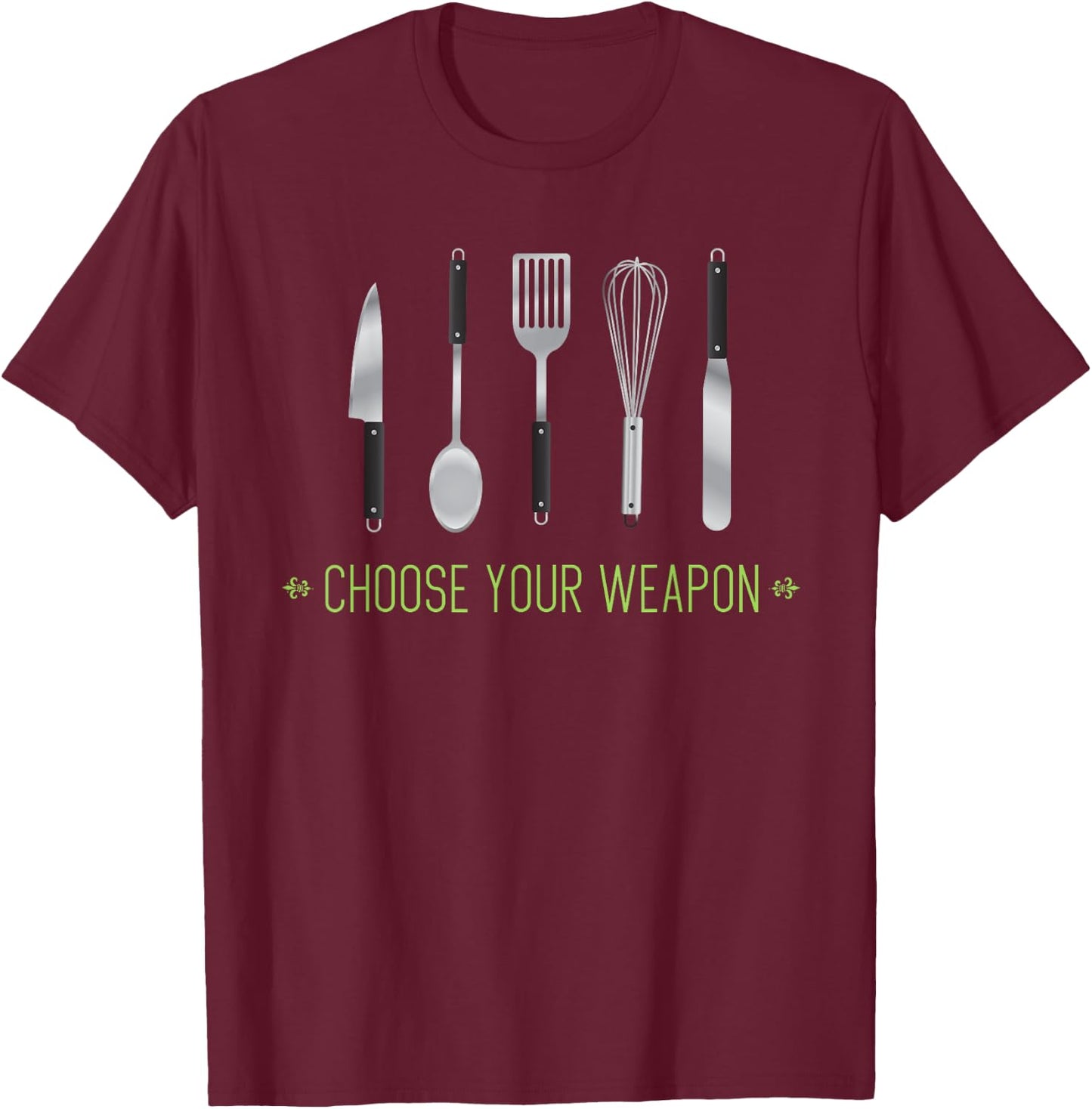 Koch Design Youth Chef Cooking Love Baking T-Shirt - T-Shirt | Maroon