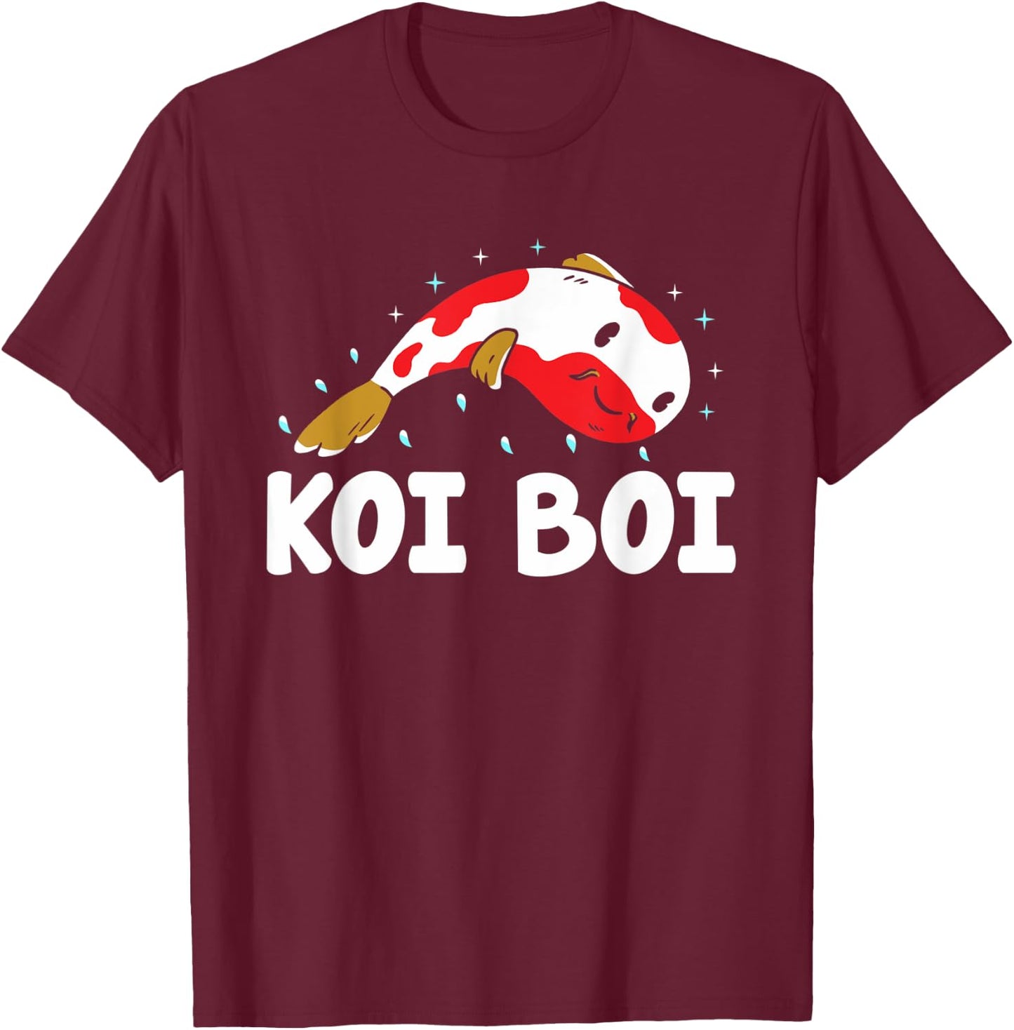 Koi Boi Fish - Koi Fish Breeding Koi Japanese Koi Fishing T-Shirt - T-Shirt | Maroon