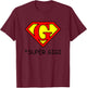 Super GIGI Shirt, Super Grandma, Grandma Superhero T-Shirt - T-Shirt | Maroon