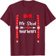 Funny Valentines Day Mr. Steal Your Heart Toddler Kids Boys T-Shirt - T-Shirt | Maroon