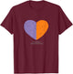 Eczema Awareness Shirt Heart T-Shirt - T-Shirt | Maroon