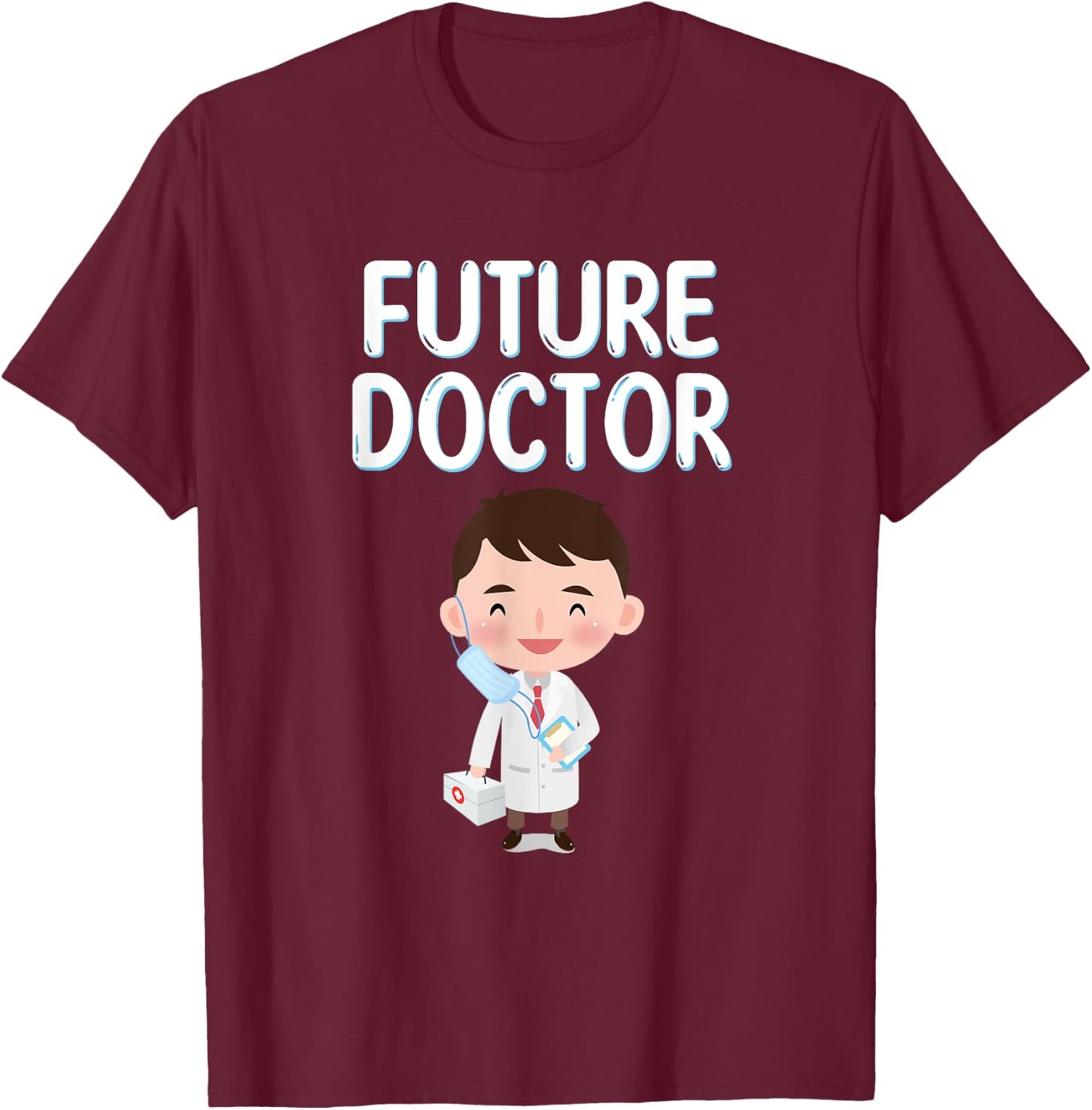 Future Doctor Pre Medicine Little Boy For Kids Boys T-Shirt - T-Shirt | Maroon