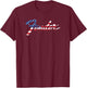Fender American Flag Fill Logo T-Shirt - T-Shirt | Maroon