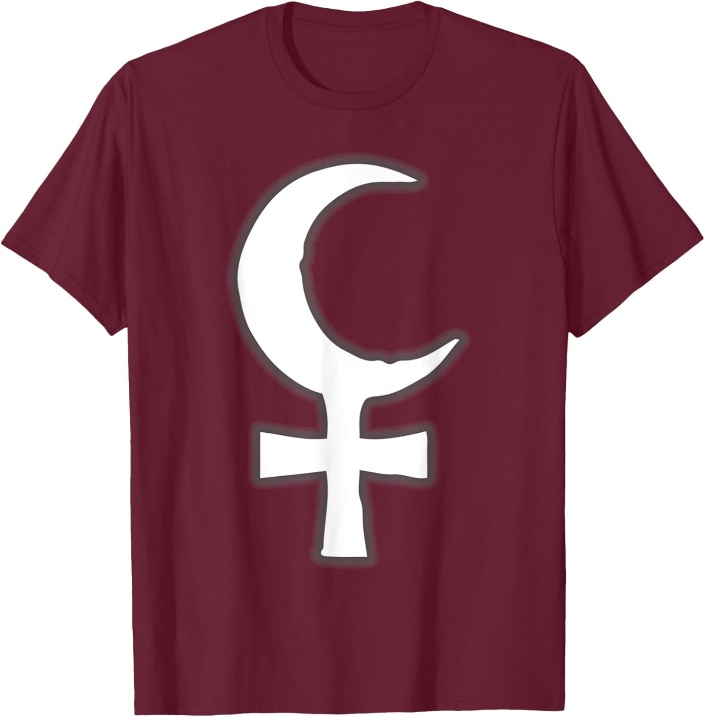 Lilith Cross Moon Devil Gothic Samael Witchcraft Occult T-Shirt - T-Shirt | Maroon