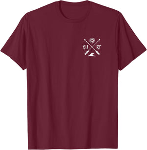 Vintage surf T-Shirt - T-Shirt | Maroon