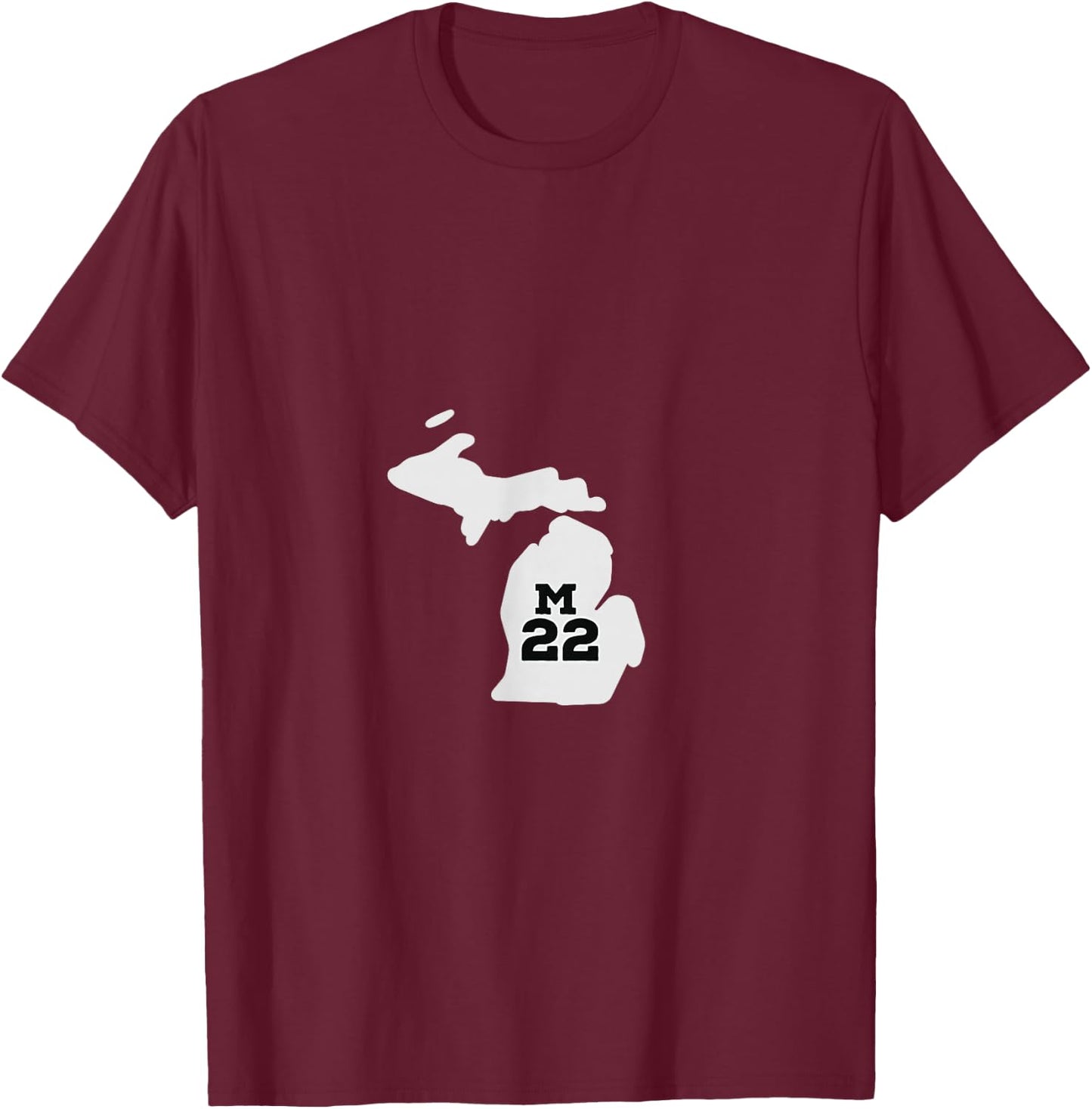 Michigan M22 route T-Shirt - T-Shirt | Maroon