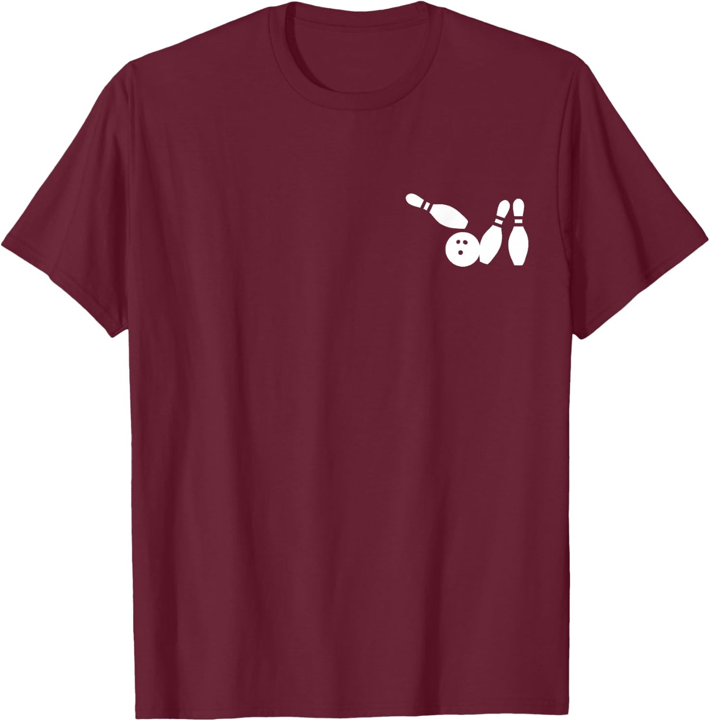 Bowling Team Shirt Gutter Dusters Matching League Gift T-Shirt - T-Shirt | Maroon