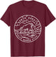 North Dakota 1889 State of North Dakota T-Shirt - T-Shirt | Maroon
