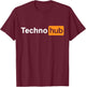 Techno Music Minimal Hard Clubbing Funny Festival Hub DJ T-Shirt - T-Shirt | Maroon