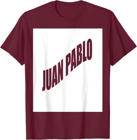 Juan Pablo Family Reunion Last Name Team Funny Custom T-Shirt - T-Shirt | Maroon
