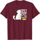 Angry Cat | What part of MEOW don´t you understand Men Women Kids T-Shirt - T-Shirt | Maroon
