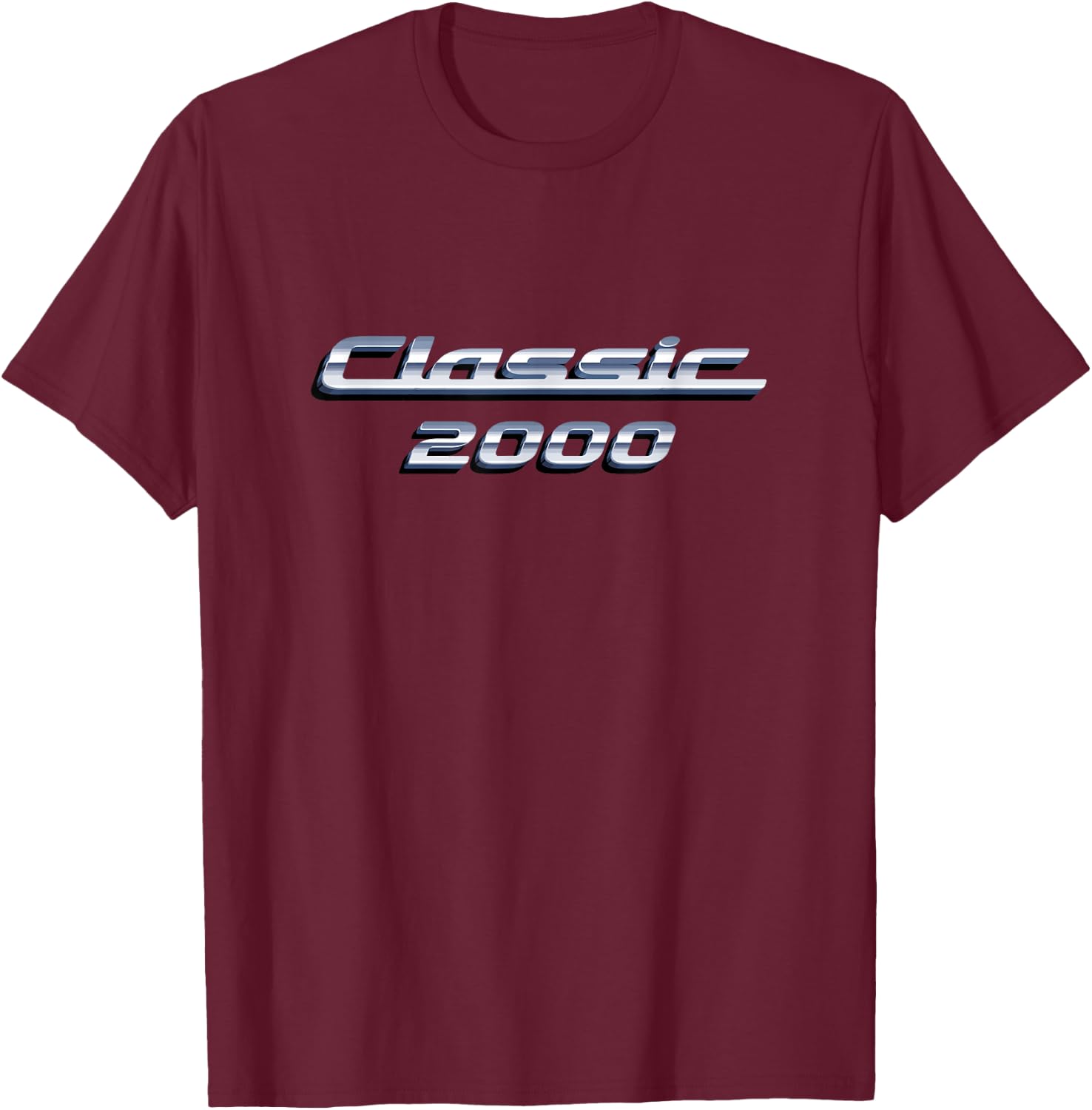 25th Birthday Vintage Classic Car 25 Year Old Classic 2000 T-Shirt - T-Shirt | Maroon