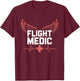 Flight Medic, Helicopter Nurse Response EMT Paramedic T-Shirt - T-Shirt | Maroon