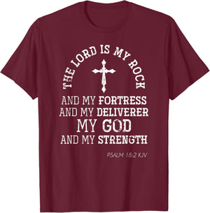 Bible Verse Christianity Faith Jesus Lord Devotee Prayer T-Shirt - T-Shirt | Maroon