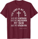 Bible Verse Christianity Faith Jesus Lord Devotee Prayer T-Shirt - T-Shirt | Maroon