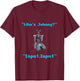 Funny 80s Short Robotics Input Circuit Johnny Novelty T-Shirt - T-Shirt | Maroon